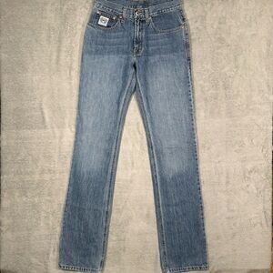 Cinch White Label Mens Jeans 29x38 Medium Stone Straight Denim Western Cowboy